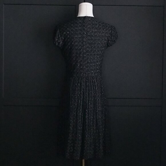Maggy London | Beautiful Vintage Festive Black Sparkly Dress - Picture 5 of 5